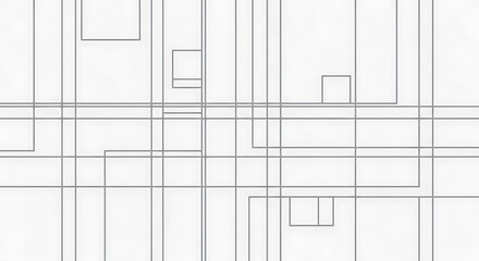 Abstract geometric pattern with intersecting lines and rectangular shapes.