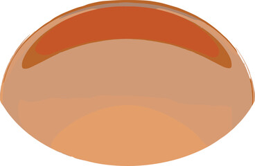 Close-up top view abstract vector illustration of layered coffee beverage surface, showcasing shades of brown and beige foam for coffee texture and aroma concept.
