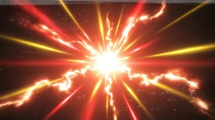 Pulsing warning lights create abstract emergency broadcast alert background video