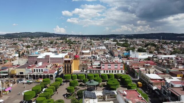 Sunny day in the Main square of Arandas. Arandas, Jalisco, Mexico