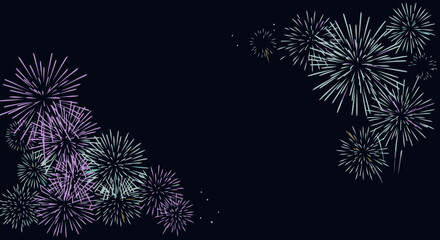 Colorful Fireworks Display Background