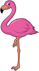 Cute flamingo