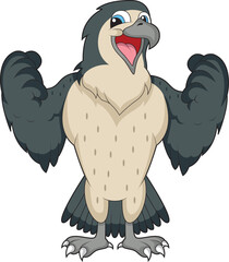 Cute strong falcon