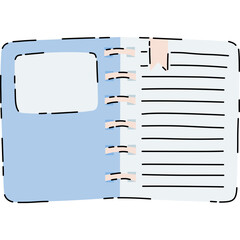 doodle notes book filled style