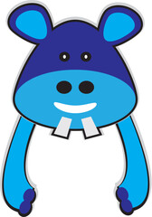 Hippopotamus, hippo, animal, wild animal, mammal, creature, safari animal, baby animal, funny, face, head, smile, teeth.