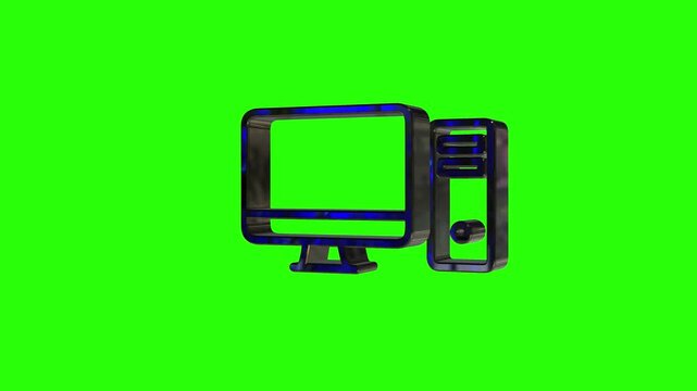 Computer Animation on Green Screen for Visual Effects.