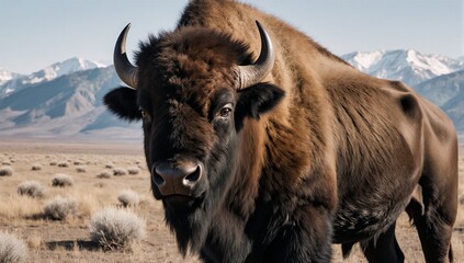 Image of bison roaming the Yellowstone Lamar Valley