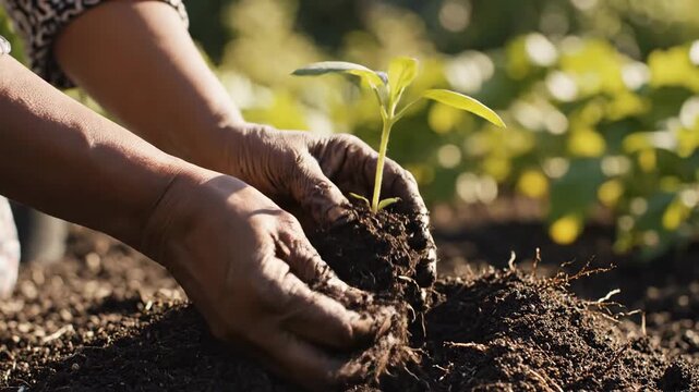 Planting a Seedling - A Guide to Successful Gardening.
