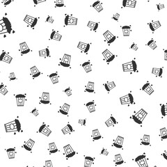 Simple Line Art Popcorn Seamless Pattern with Delicious Treat Texture