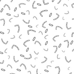 Minimalist Flat Sausage Seamless Pattern Food Product Background