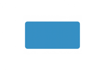 Blank blue payment card template with rounded corners. Customizable surface for banking, credit, or debit designs. Transparent background