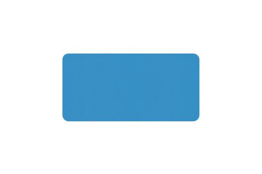 Blank blue payment card template with rounded corners. Customizable surface for banking, credit, or debit designs. Transparent background