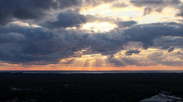 God Rays Cloud Formation
