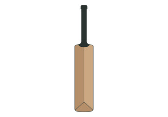 cricket bat isolated on white background. 