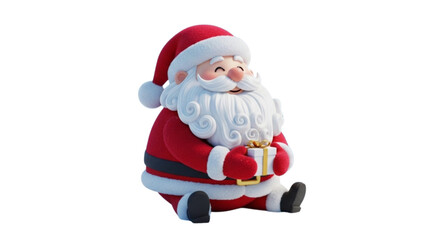 santa claus isolated on white