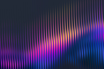 Vertical Gradient Lines &ndash; Abstract Wave Pattern in Purple, Orange, and Blue on Dark Background