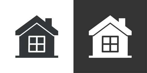 House icon. Solid glyph series icon