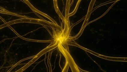 Abstract glowing neural network brain connection concept science