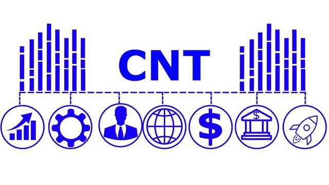 CNT (Carbon Nanotubes) concept design representing advanced nanomaterials with exceptional strength, conductivity, and versatility.Symbol of innovation, nanotechnology, and futuristic 