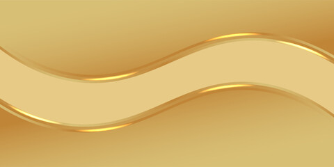 gold wave curve, golden wave corner shape for element, stripes ribbon golden graphic, striped gold.