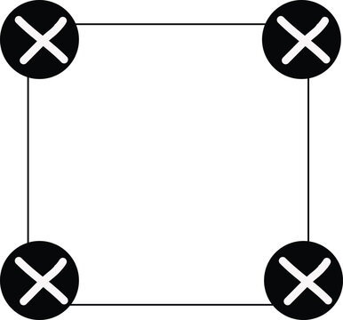 radiation symbol on a white background