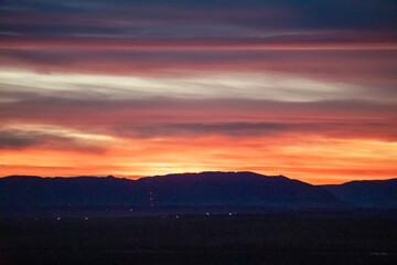 Fototapeta premium Dramatic sunset in mountain west 
