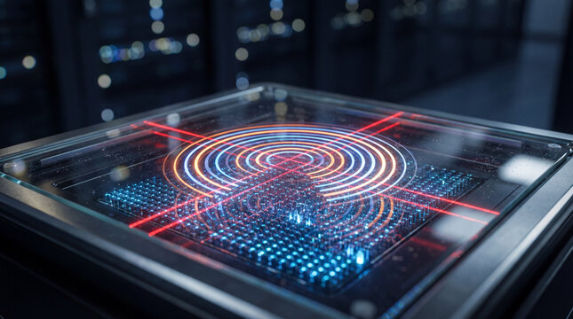 Cinematic Biometric Fingerprint Scanner