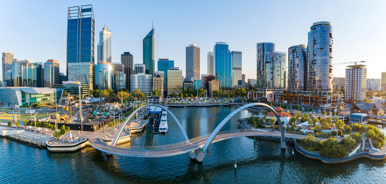 Aerial Perth City Western Australia