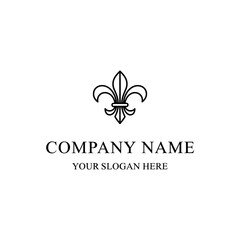 Elegant Fleur de Lis Logo Design for Company Branding and Identity.