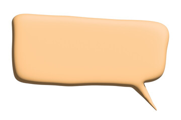 3d speech bubble Blank empty message box Textbox frame for banners, price tags, stickers, design