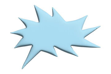 3d speech bubble Blank empty message box Textbox frame for banners, price tags, stickers, design