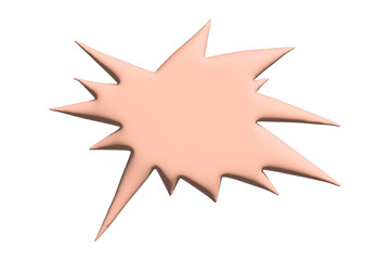 3d speech bubble Blank empty message box Textbox frame for banners, price tags, stickers, design