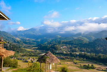 Beautiful mountain view in Nan Province, Thailand