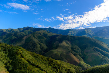 Beautiful mountain view in Nan Province, Thailand