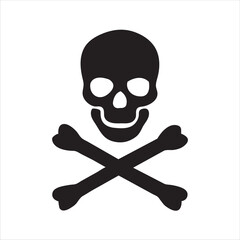 Skull with crossed bones icon