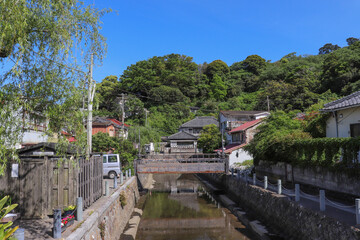 Fototapeta premium ペリーロード周辺の街並み（静岡県下田市）