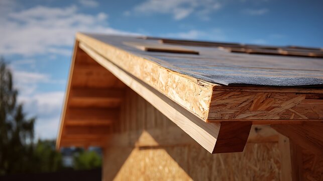 Framing a New Roof with Osb Sheathing and Weather Protection Membrane