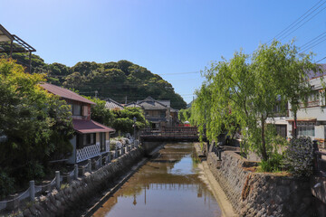ペリーロード周辺の街並み（静岡県下田市）