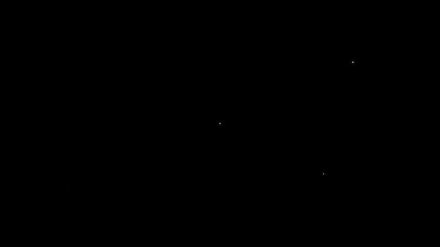 Glowing white star twinkle animation with shimmering sparkle trails, blinking doodle star FX, magical glitter particles, 4K loop-ready twinkling starlight night sky background motion graphics video