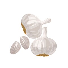 garlic in a white bowl