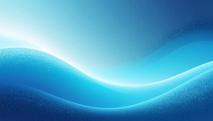 An abstract image featuring flowing blue waves, accented with sparkling particles, transitioning from dark to light. The design is sleek and modern