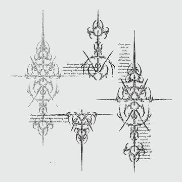 Gothic Cyber Sigils &ndash; Tribal Futuristic Neo-Occult Linework