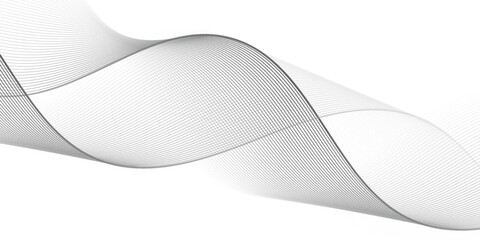 Thin wavy line abstract background. Wavy line horizontal divider outline minimalist background. Abstract black lines wave curve motion on white background. abstract white wavy lines background.