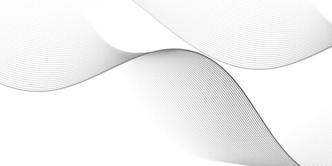 Thin wavy line abstract background. Wavy line horizontal divider outline minimalist background. Abstract black lines wave curve motion on white background. abstract white wavy lines background.