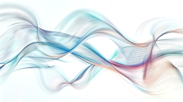 abstract flowing lines representing emotional frequency, digital