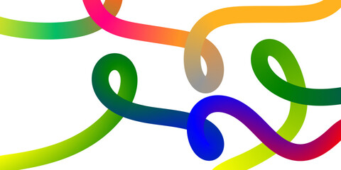 Wave color lines pattern creating an abstract background with smooth gradient line shapes and curved rainbow ribbons suitable for energetic vibrant modern vector graphic compositions