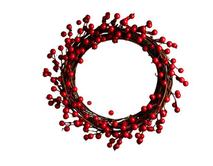  Christmas Garland with Red Berries