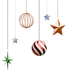 3D素材_クリスマスオーナメント