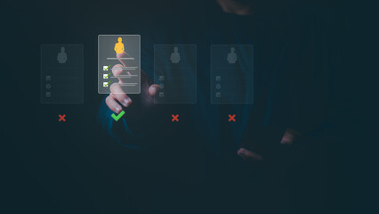 Data driven and technology-driven workforce and human resource planning concepts, efficient and rapid human resource management with AI systems.