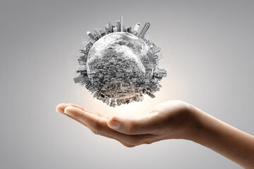 Concept of Global Business, Communication, and World Connectivity